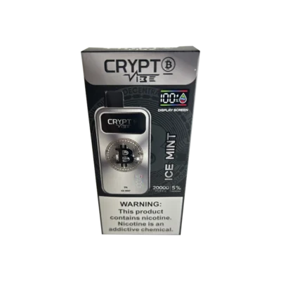 VAPER DESCARTABLE CRYPTO 20000 ICE MINT