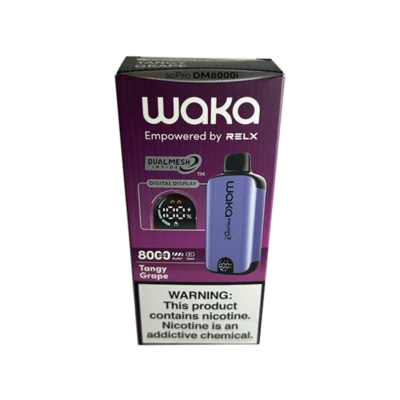 VAPER DESCARTABLE WAKA 8000 TANGY GRAPE