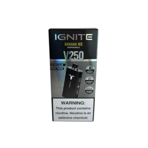 VAPER DESCARTABLE IGNITE V250 25000 BLACK BANANA ICE