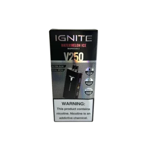 VAPER DESCARTABLE IGNITE V250 25000 BLACK WATERMELON ICE
