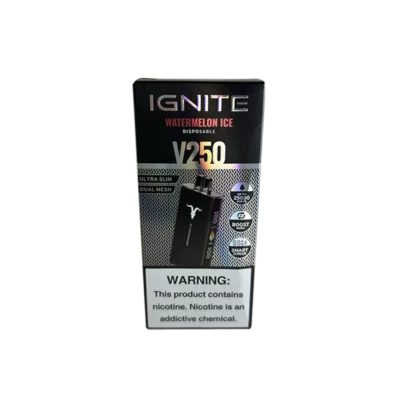 VAPER DESCARTABLE IGNITE V250 25000 BLACK WATERMELON ICE