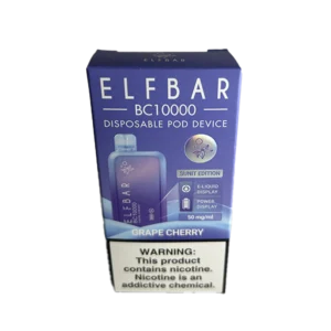 VAPER DESCARTABLE ELFBAR 10000BC GRAPE CHERRY