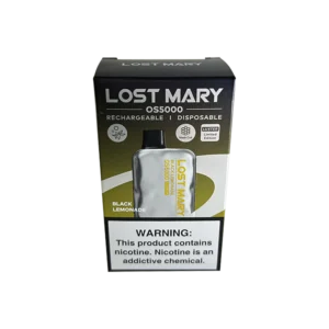 VAPER DESCARTABLE LOST MARY OS 5K BLACK LEMONADE