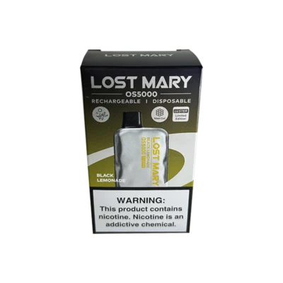 VAPER DESCARTABLE LOST MARY OS 5K BLACK LEMONADE