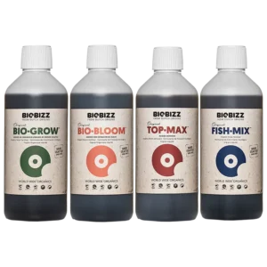 COMBO BIO-GROW + BIO-BLOOM + TOP MAX + FISH MIX 500ML - BIOBIZZ