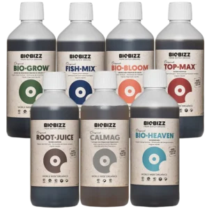 COMBO ROOT JUICE + BIO-GROW + BIO-BLOOM + TOP MAX + FISH MIX + CALMAG + BIO HEAVEN 500ML - BIOBIZZ