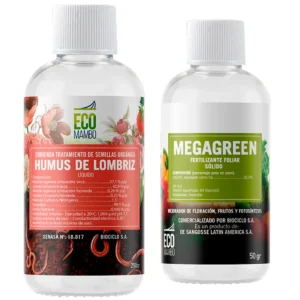 COMBO HUMUS DE LOMBRIZ LIQUIDO 250CC + MEGAGREEN POLVO 50G - ECOMAMBO