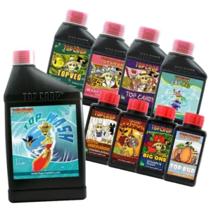 COMBO BARRIER 100CC + DEEPER 100CC + TOP VEG 250ML + TOP BLOOM 250ML + TOP CANDY 250ML + TOP BUD 100CC + CALMAG 250ML + TOP WASH 1L - TOP CROP