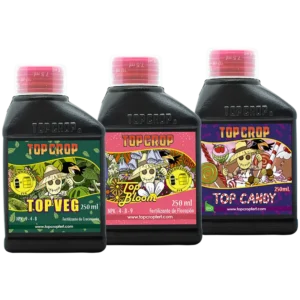 COMBO TOP VEG 250ML + TOP BLOOM 250ML + TOP CANDY 250ML - TOP CROP