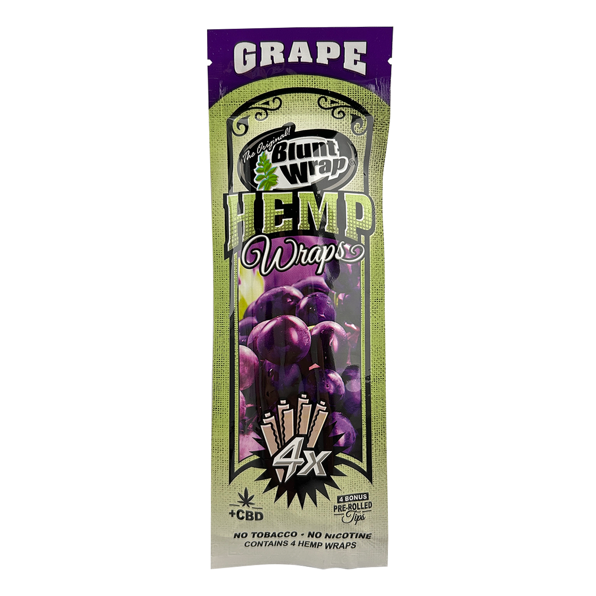 BLUNT WRAP HEMP X4 GRAPE