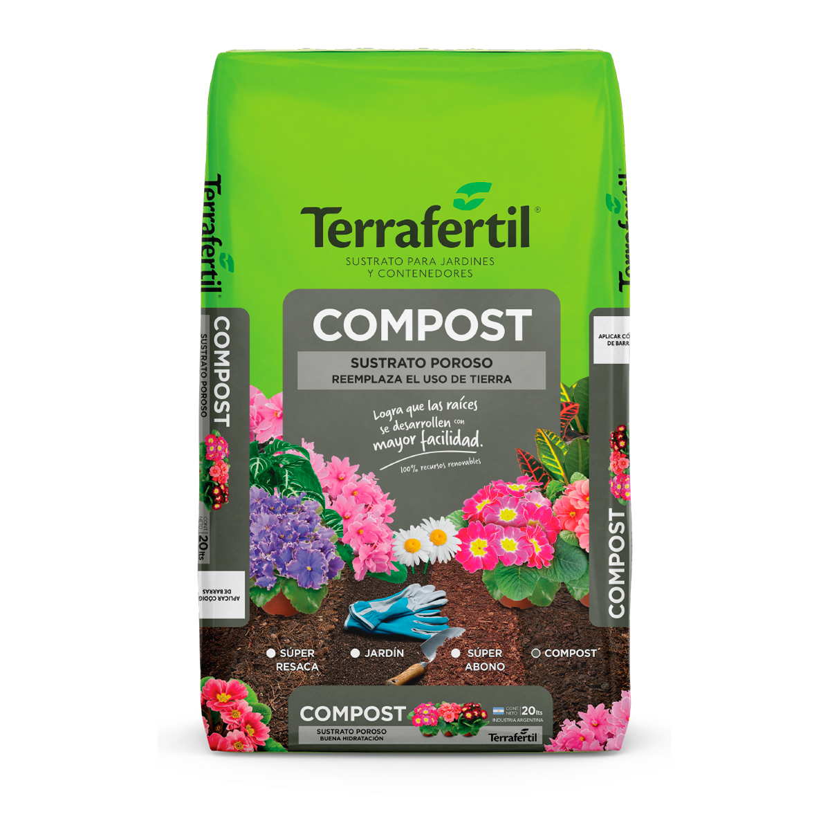 SUSTRATO COMPOST 50LTS - TERRAFERTIL